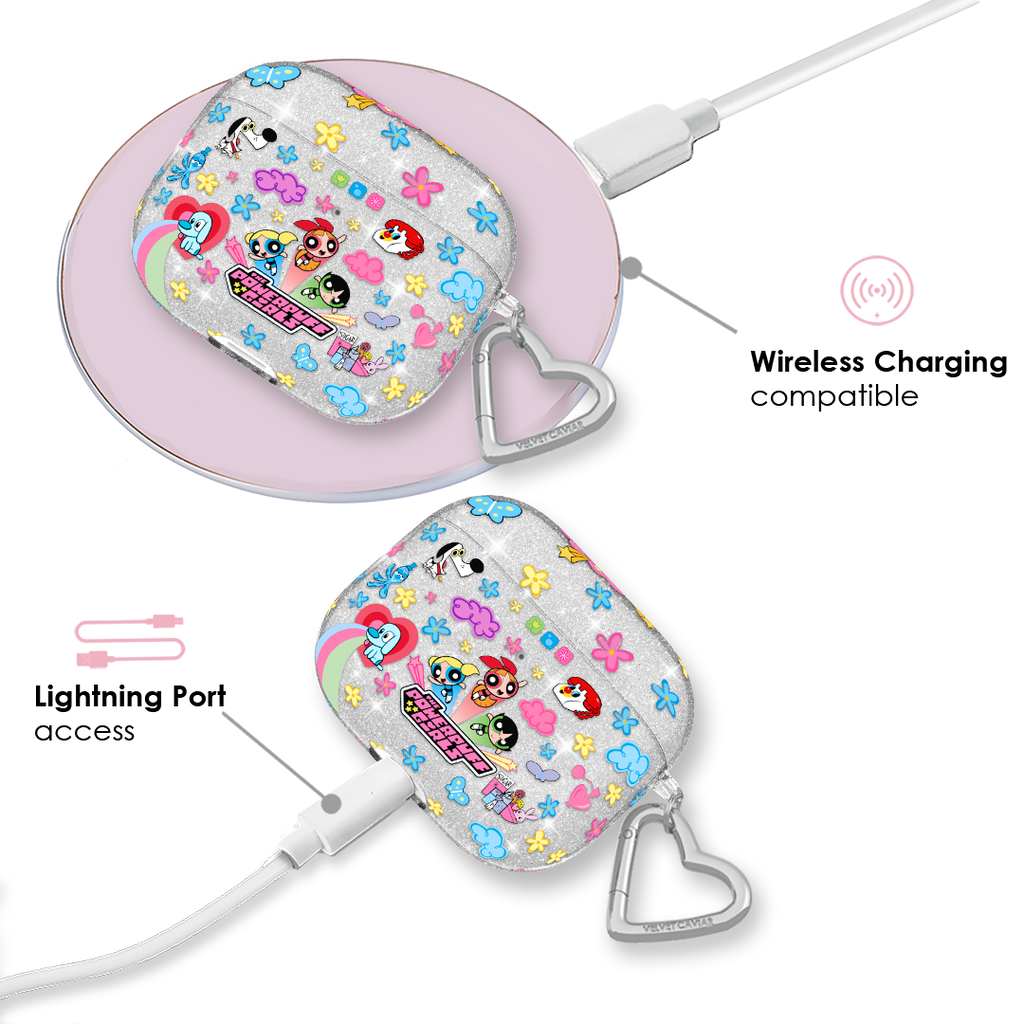 The Powerpuff Girls Girl Power Glitter AirPod Case