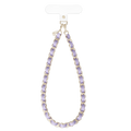 Lilac Leather Chain Phone Charm