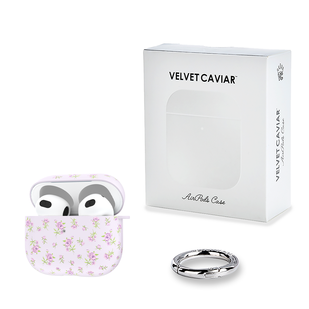 Dainty Lilac Floral AirPod Case
