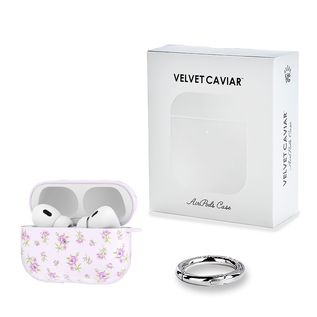 Dainty Lilac Floral AirPod Case