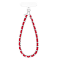 Red Leather Chain Phone Charm