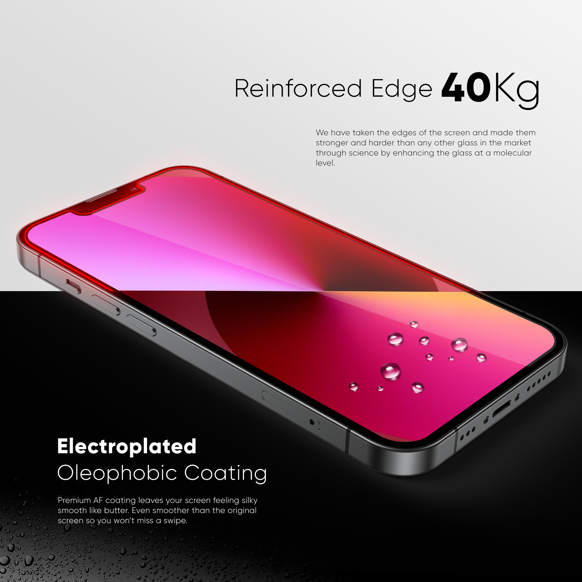 NanoArmour for iPhone 13 Pro Screen Protector Anti-Dust