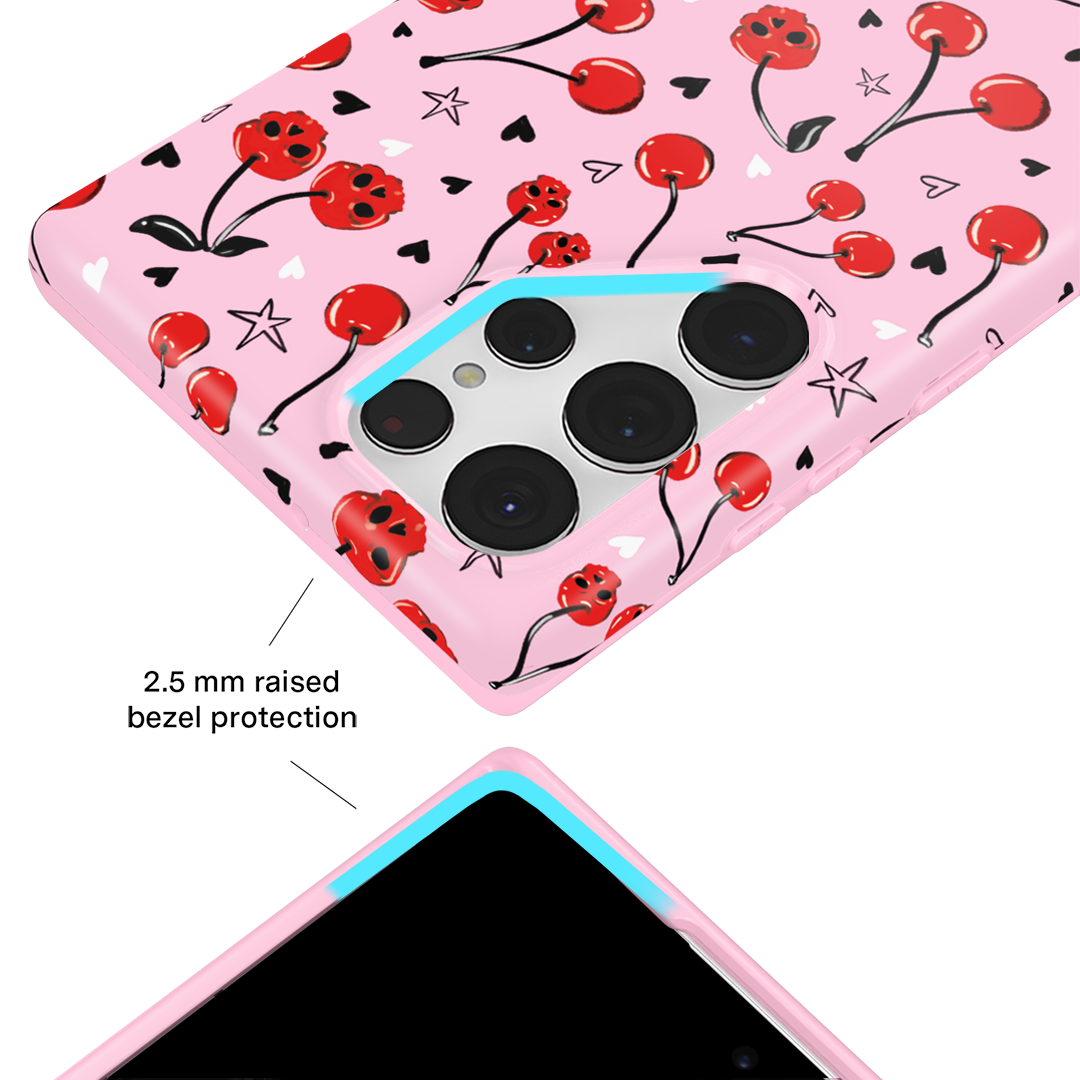 Sour Cherry Skulls Samsung Case
