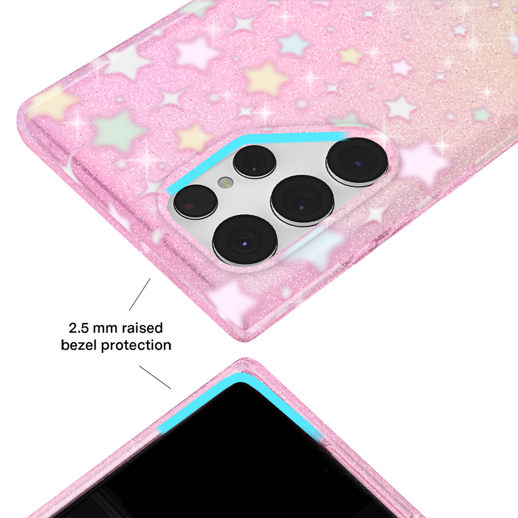 Falling Star Glitter Samsung Case