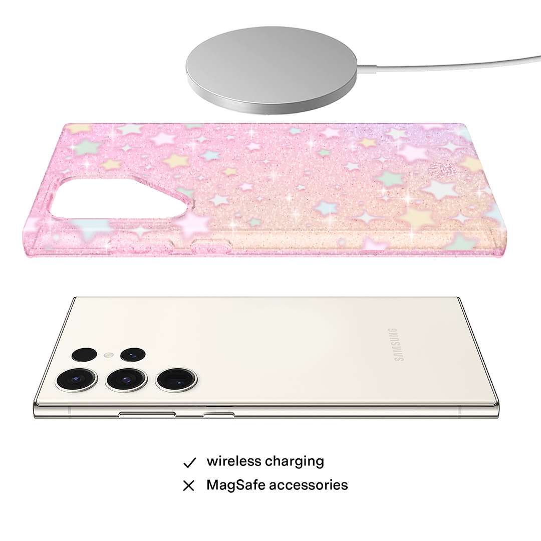Falling Star Glitter Samsung Case