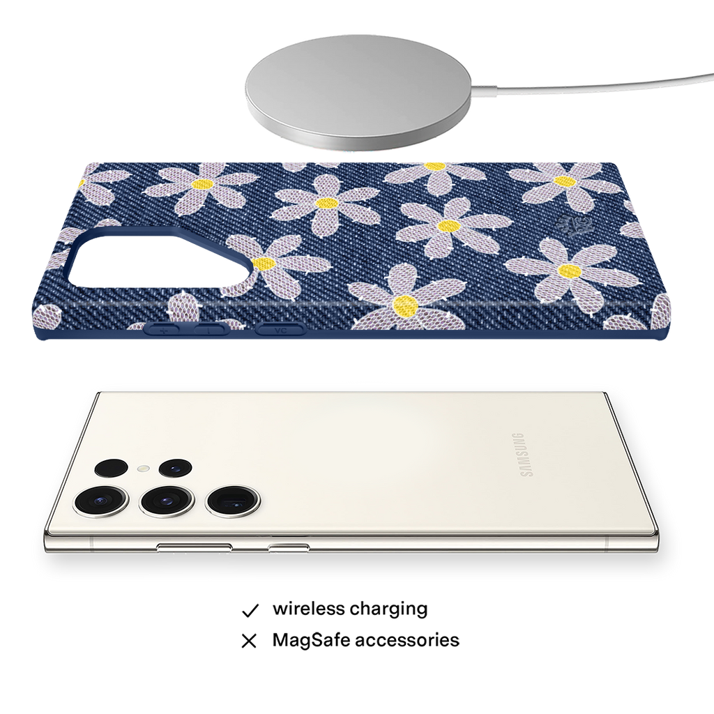 Denim Daisy Samsung Case