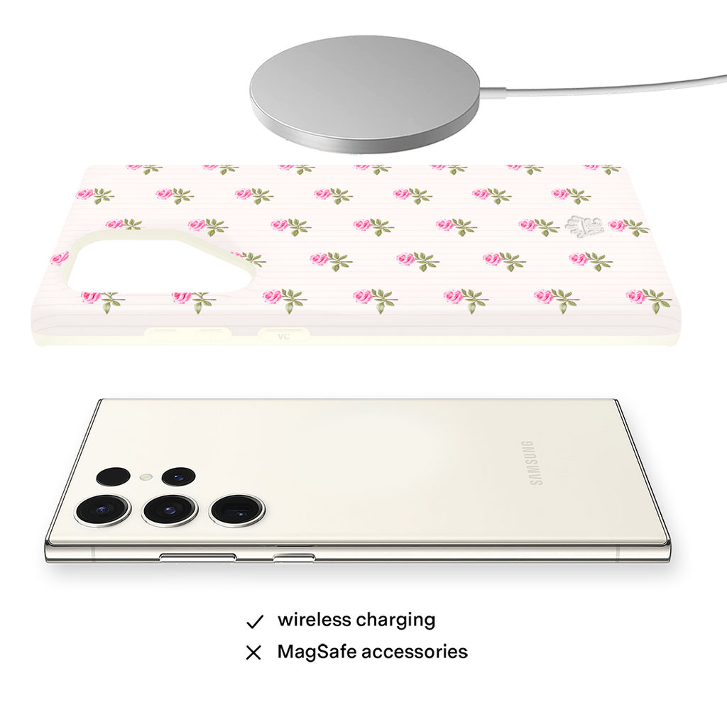 Pink Peony Floral Samsung Case