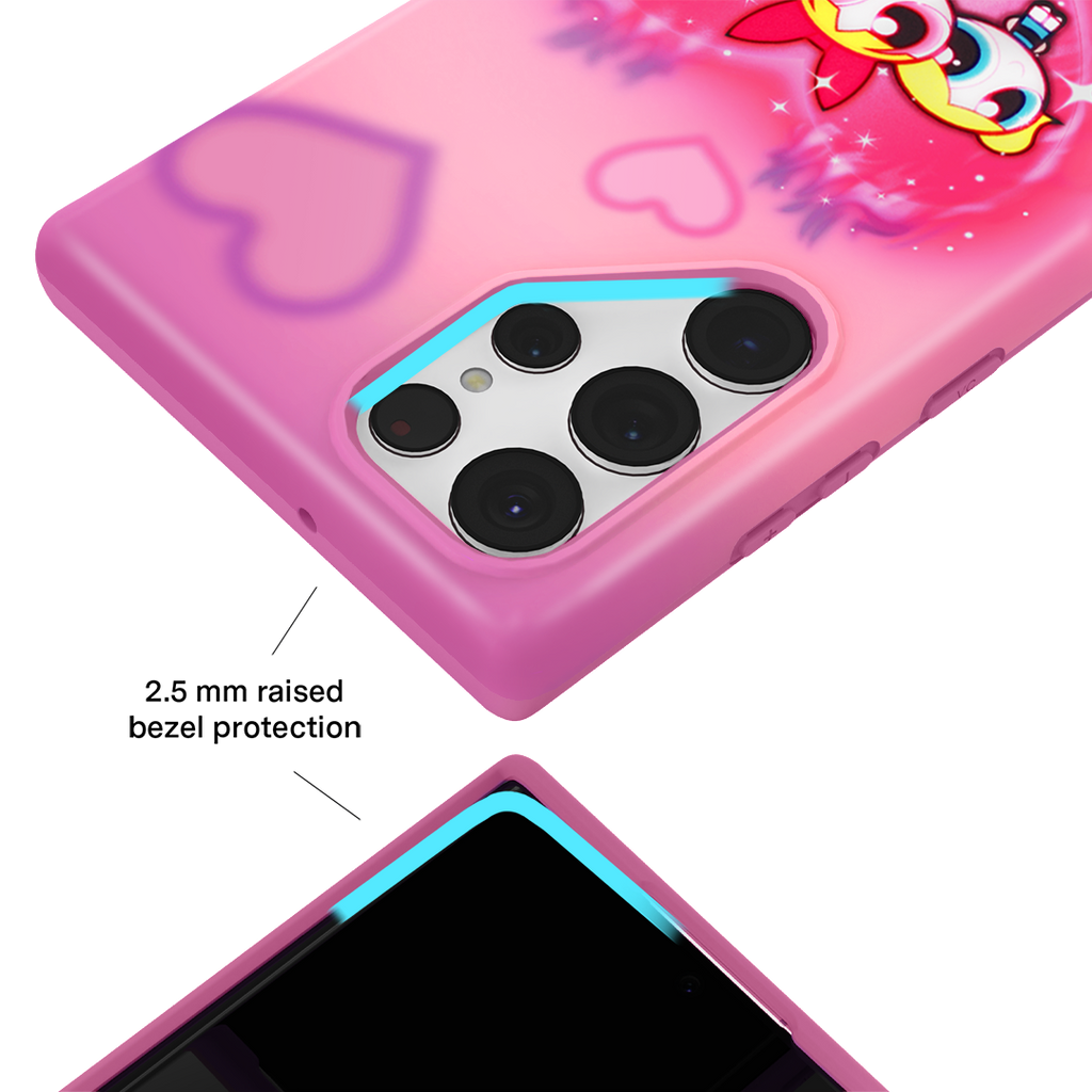 The Powerpuff Girls Airbrush Hearts Samsung Case