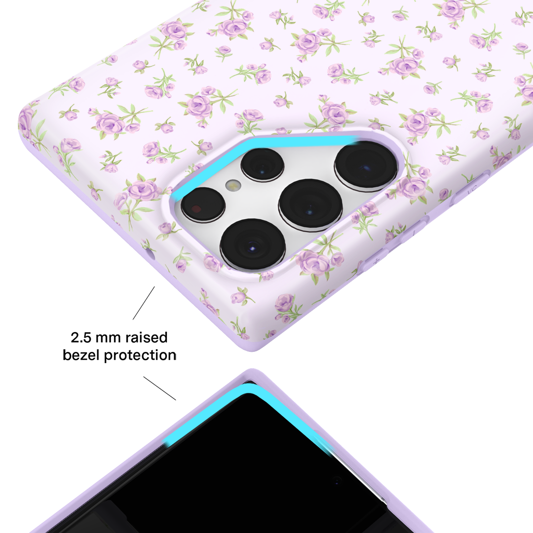 Dainty Lilac Floral Samsung Case