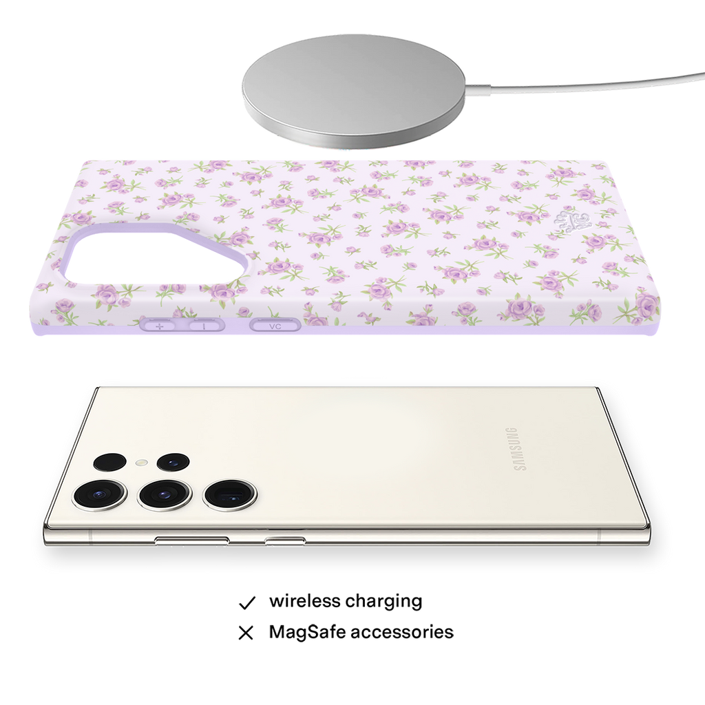 Dainty Lilac Floral Samsung Case