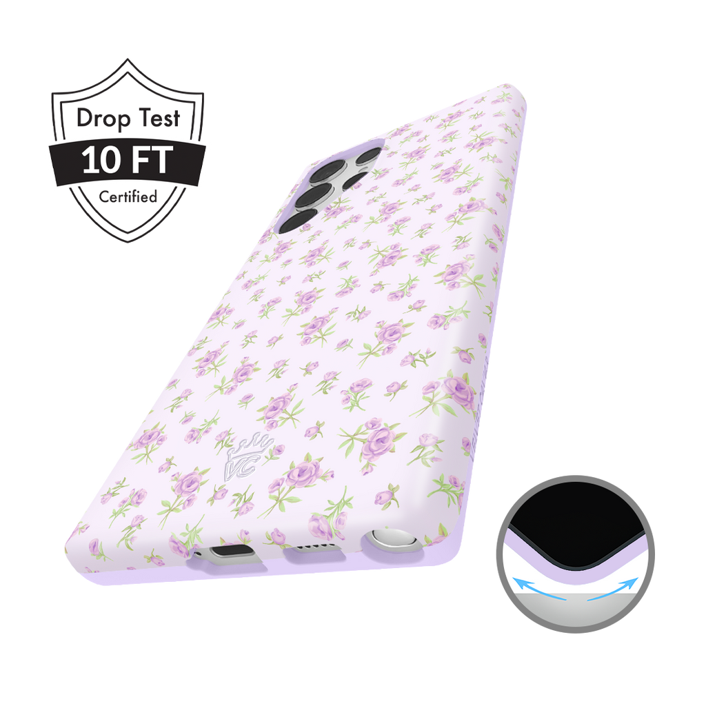 Dainty Lilac Floral Samsung Case
