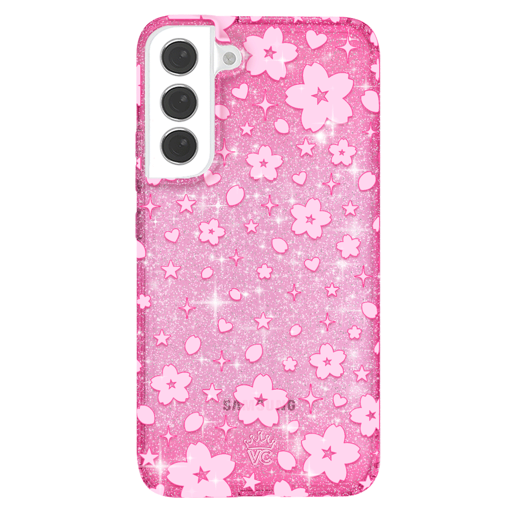 Cherry Blossom Glitter Samsung Case