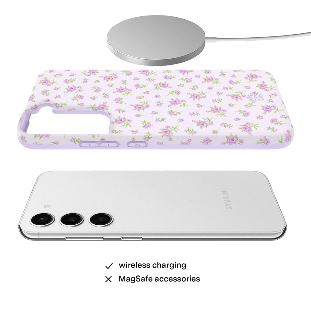 Dainty Lilac Floral Samsung Case