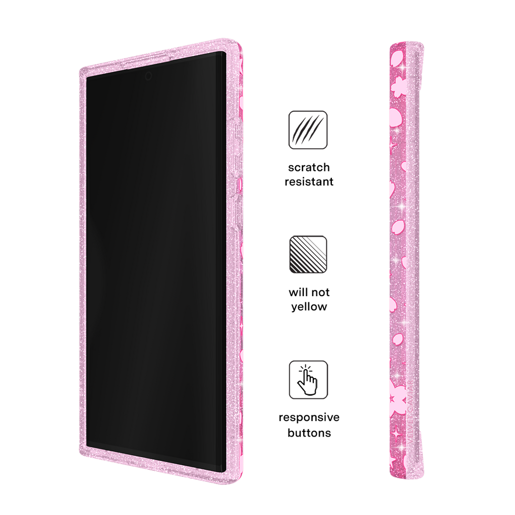 Cherry Blossom Glitter Samsung Case