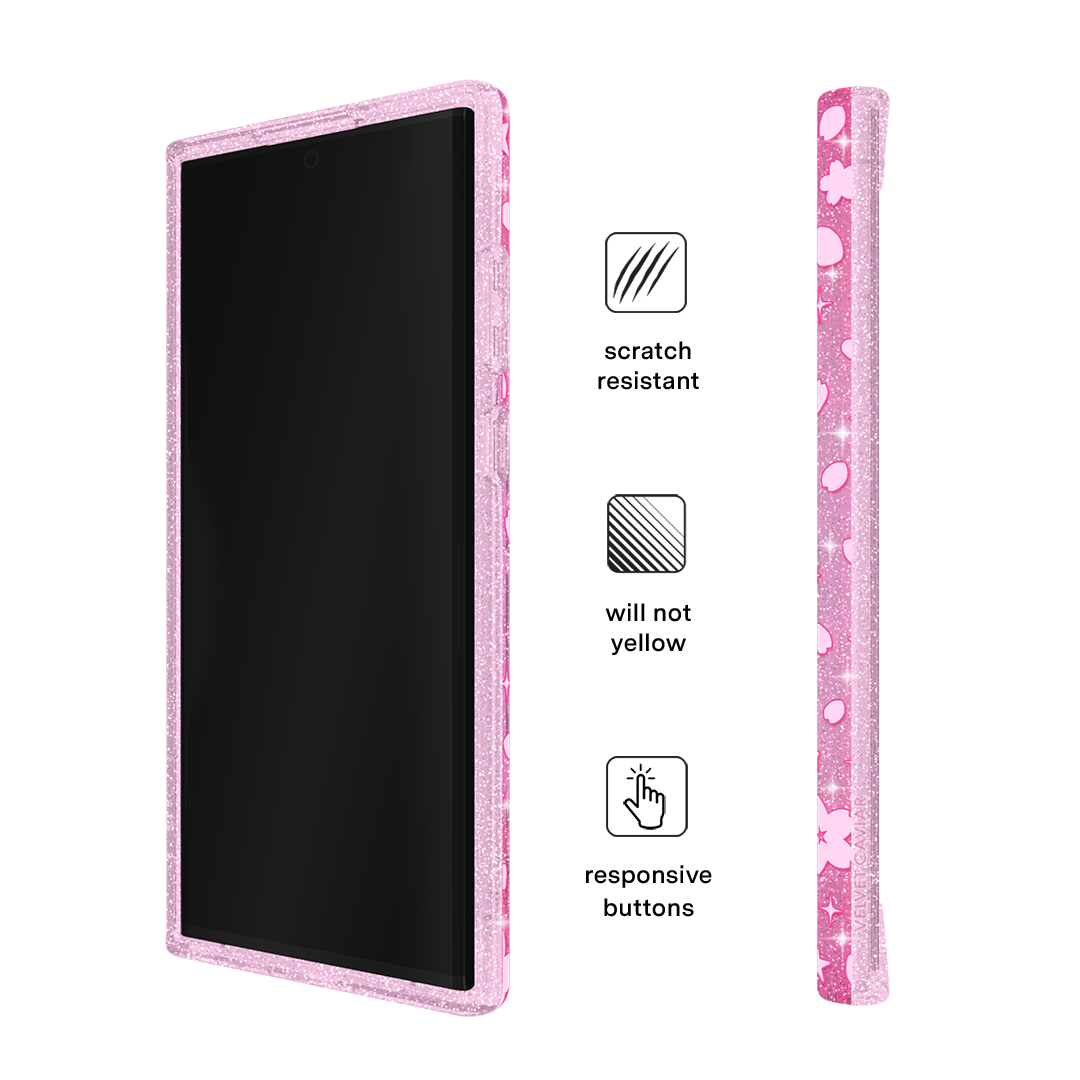 Cherry Blossom Glitter Samsung Case
