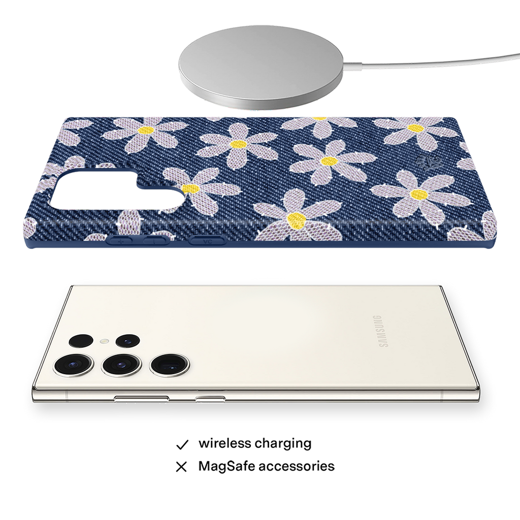 Denim Daisy Samsung Case
