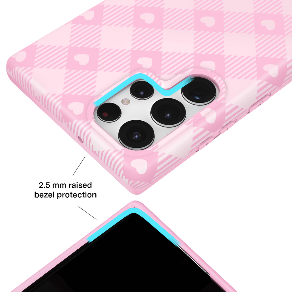 Dolly Pink Gingham Samsung Case