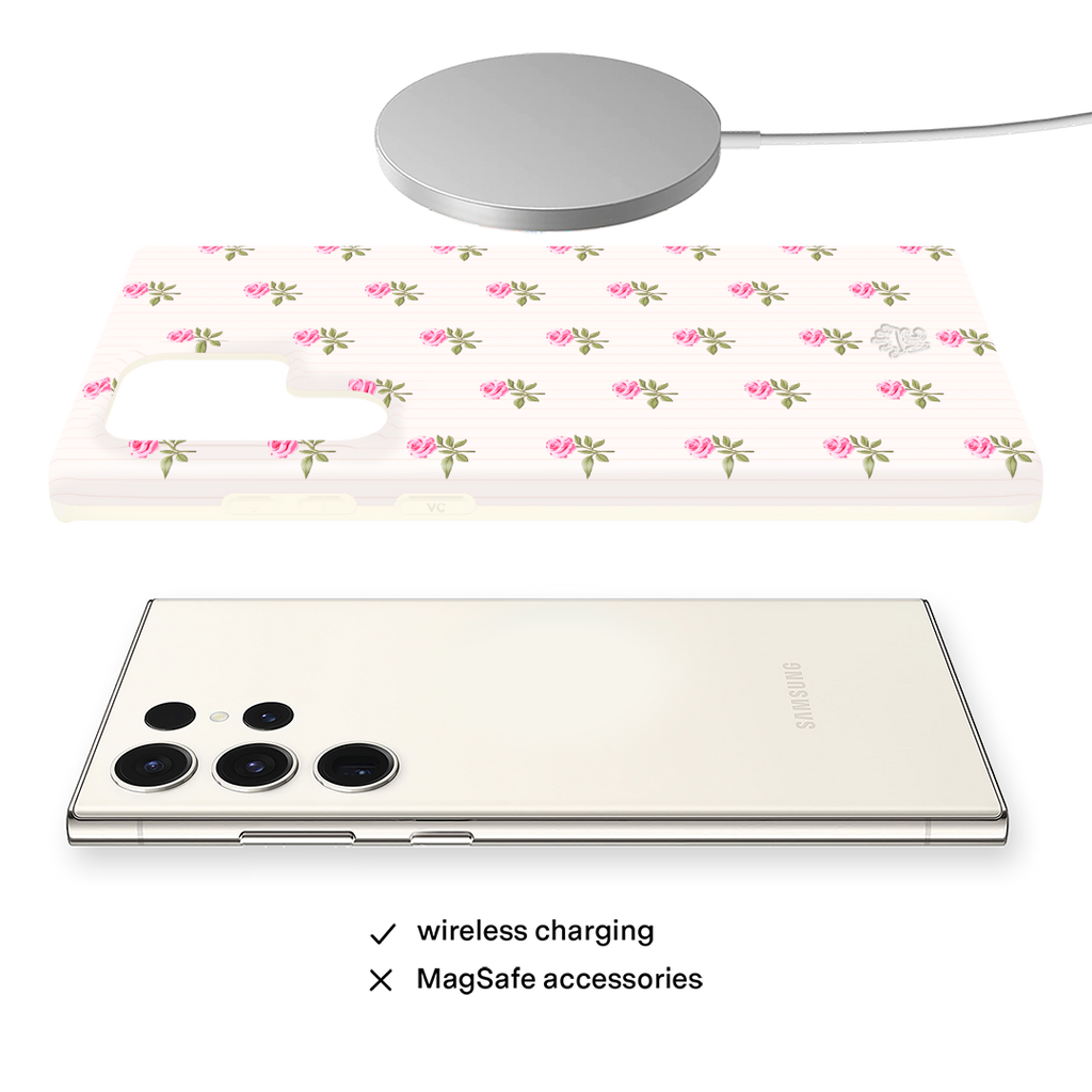 Pink Peony Floral Samsung Case