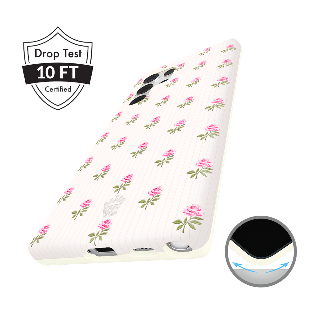 Pink Peony Floral Samsung Case