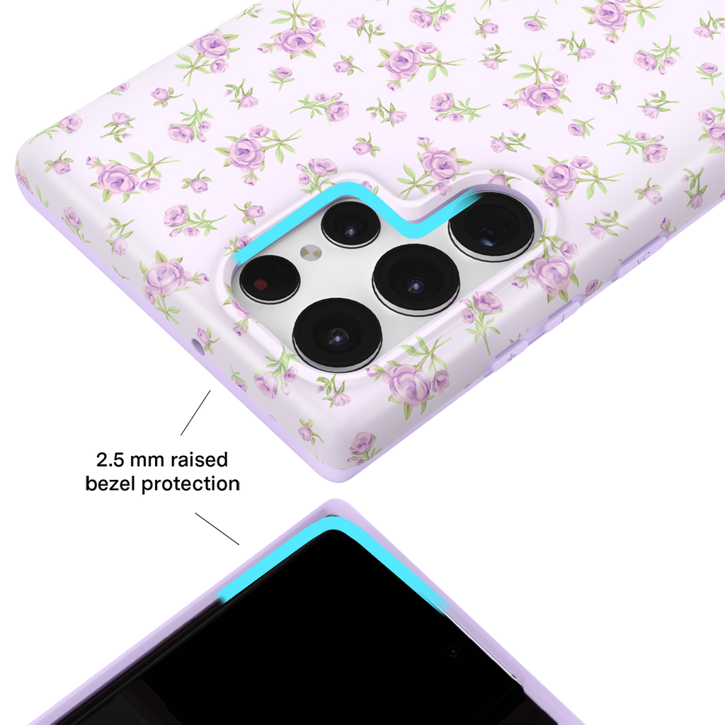 Dainty Lilac Floral Samsung Case
