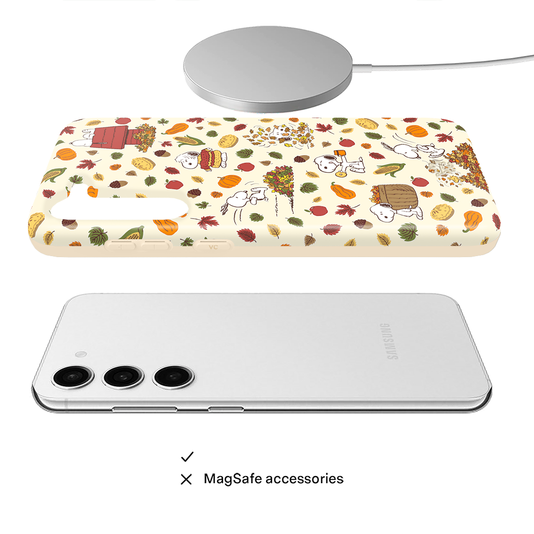 Snoopy Autumn Leaves Samsung Case