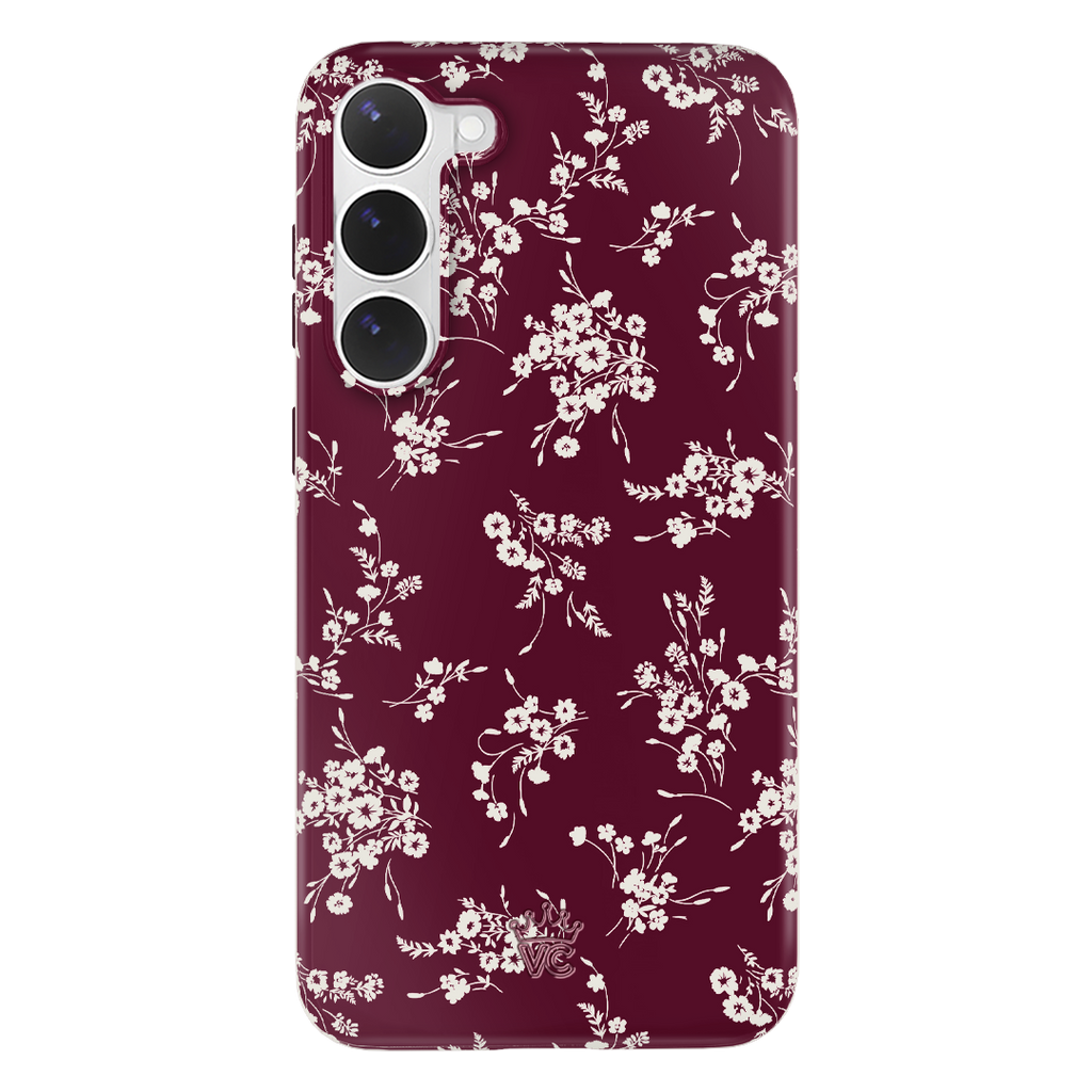 French Burgundy Floral Samsung Case