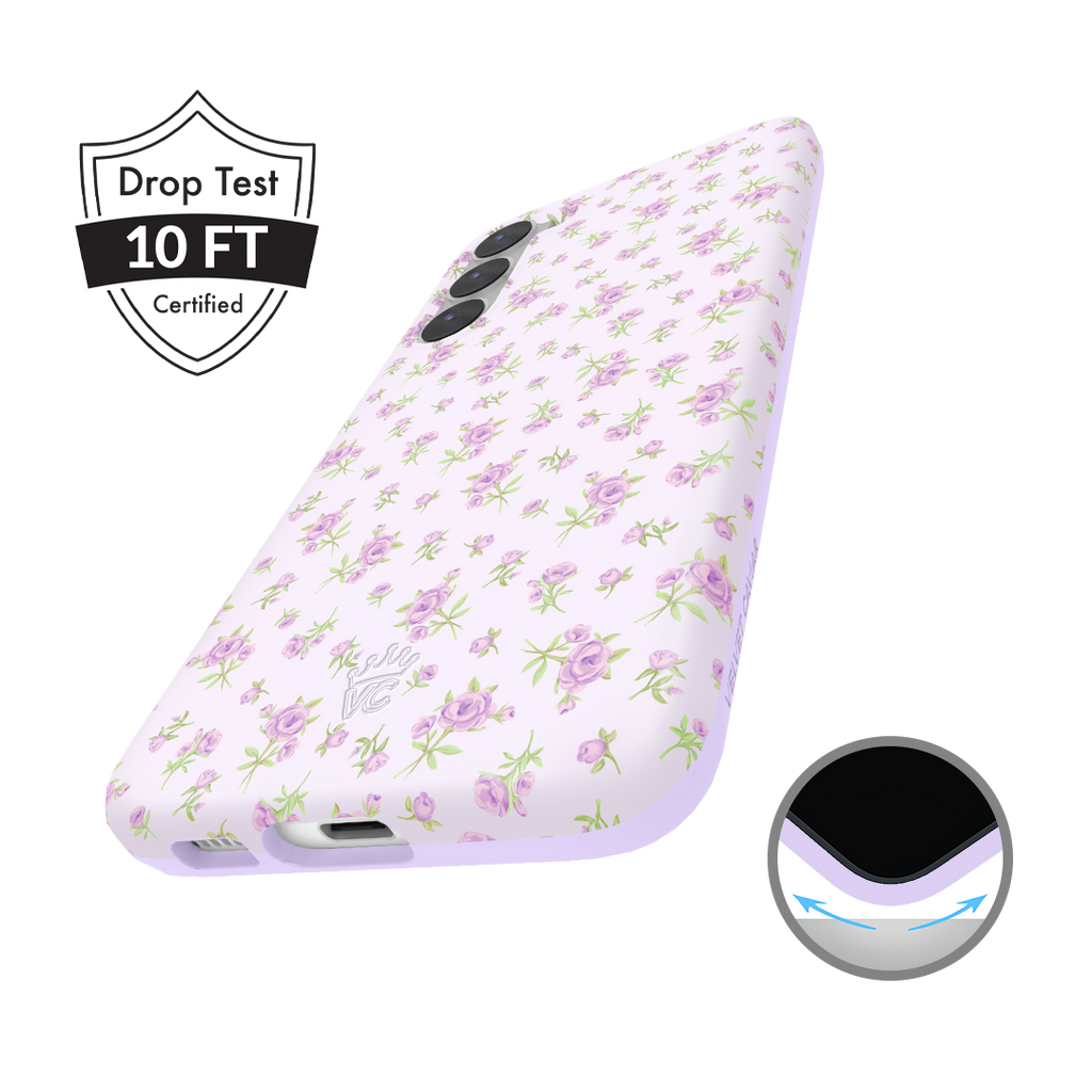 Dainty Lilac Floral Samsung Case