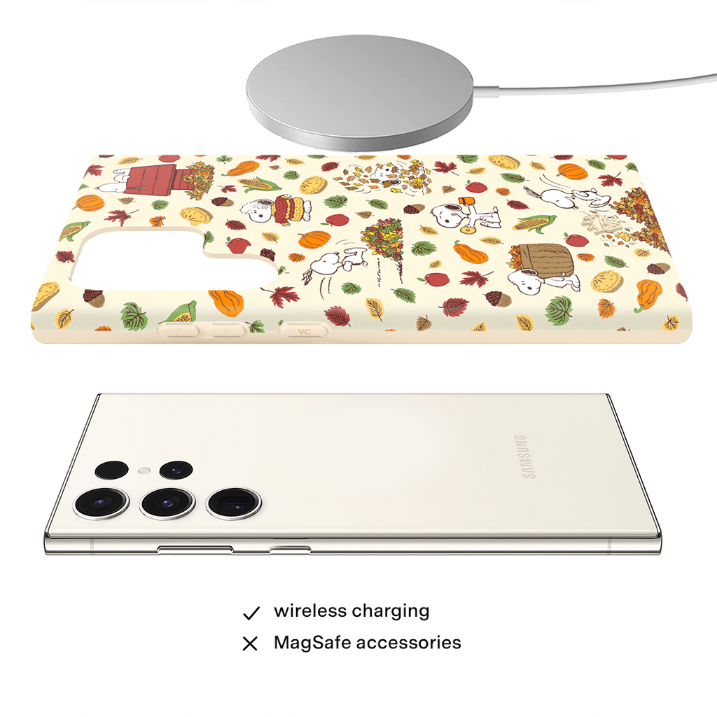 Snoopy Autumn Leaves Samsung Case