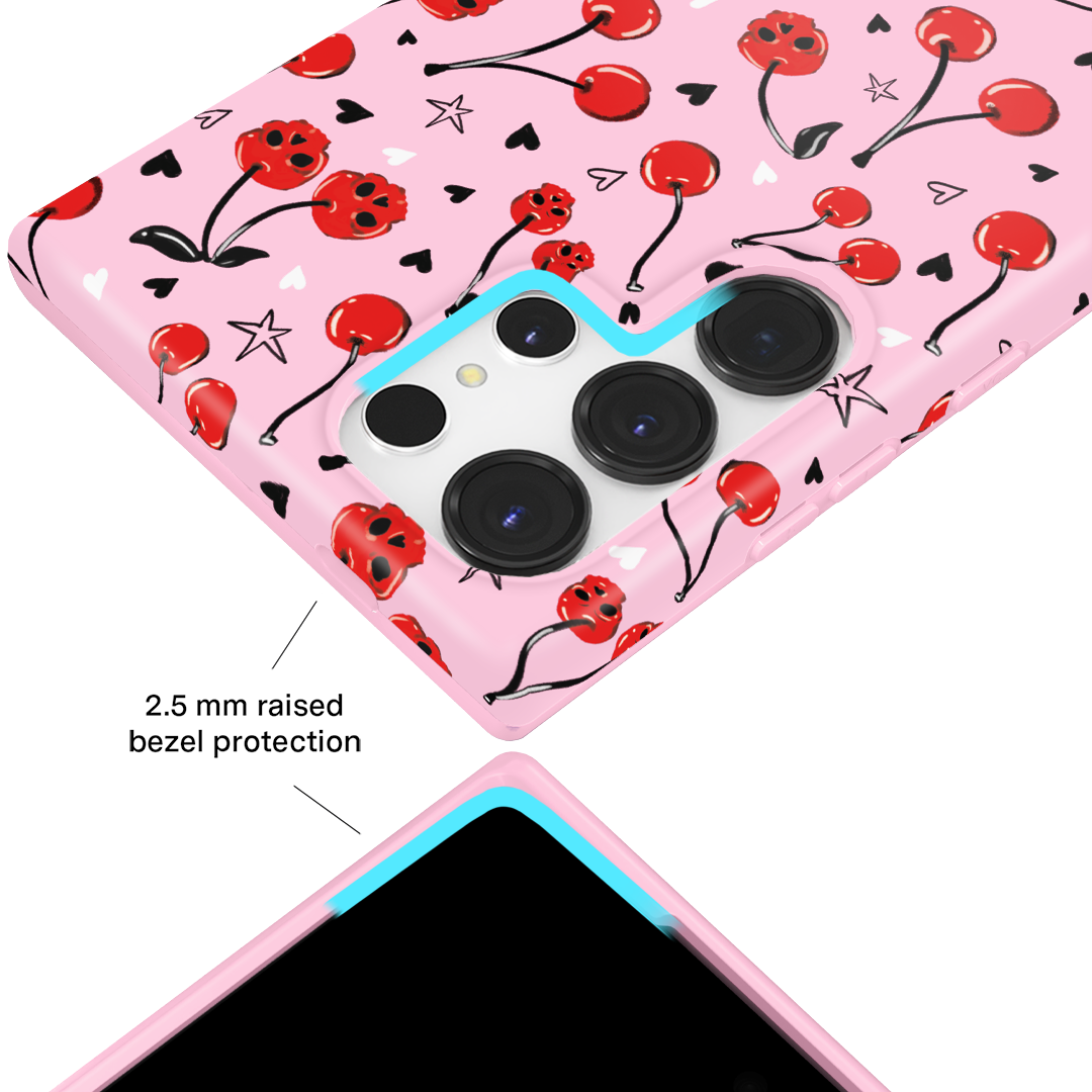 Sour Cherry Skulls Samsung Case