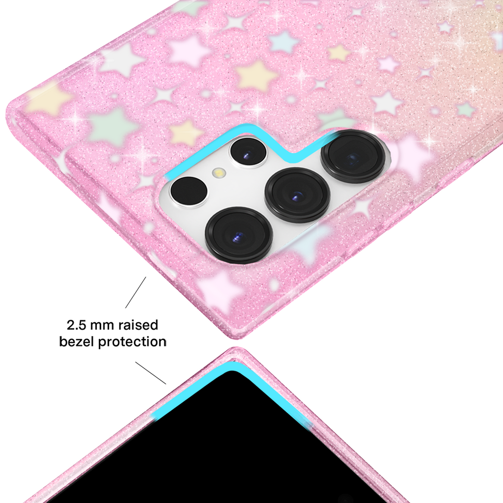 Falling Star Glitter Samsung Case