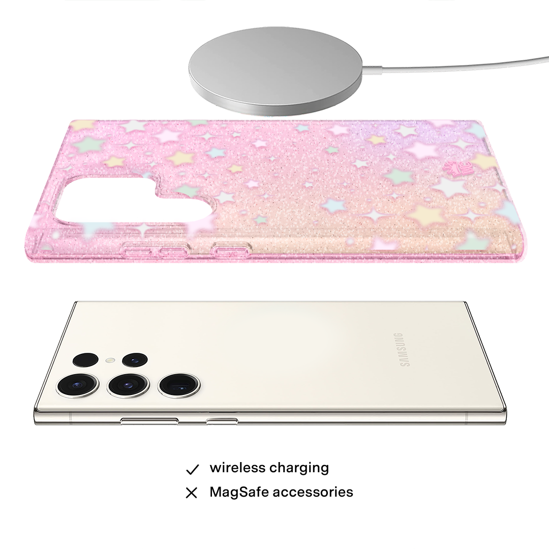 Falling Star Glitter Samsung Case