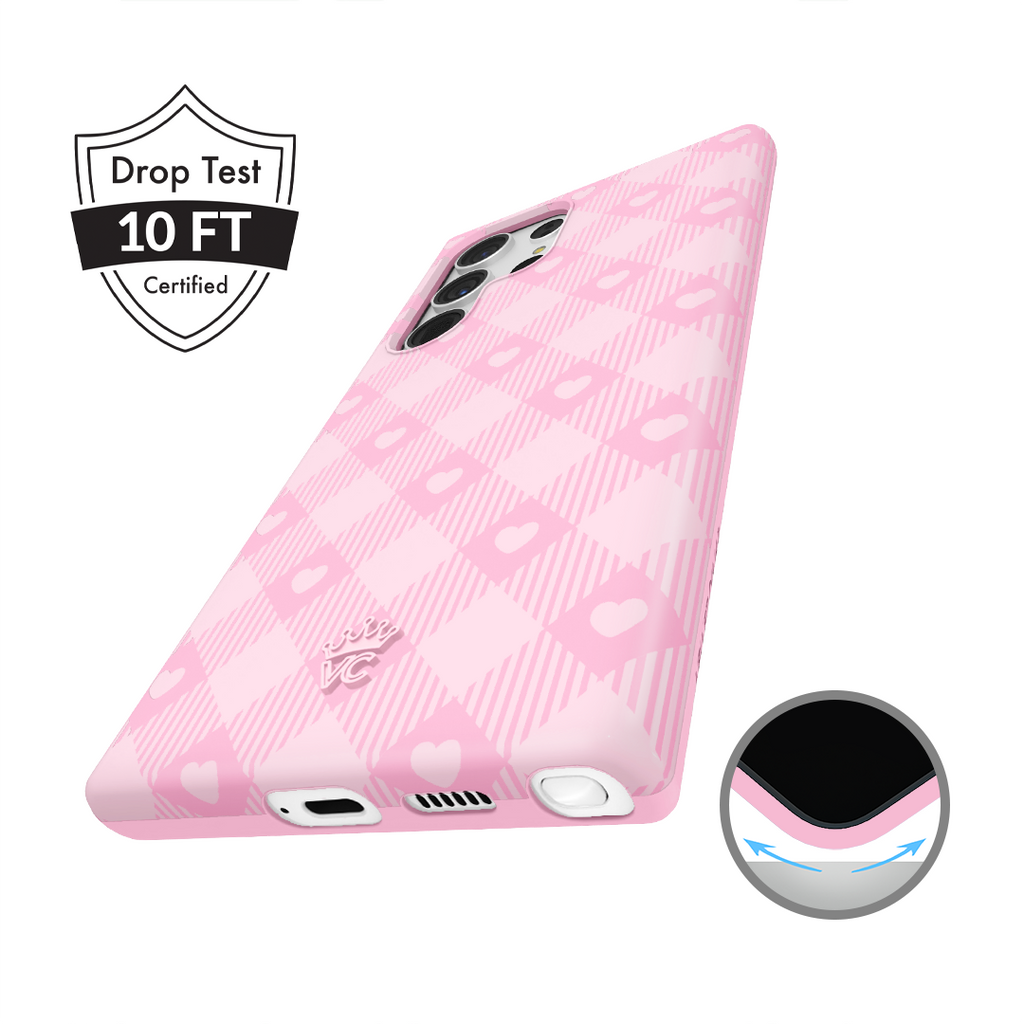 Dolly Pink Gingham Samsung Case