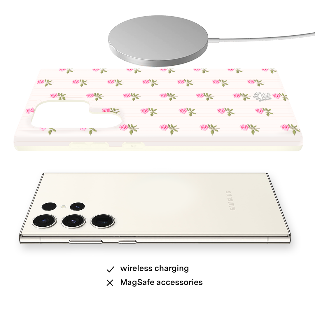 Pink Peony Floral Samsung Case