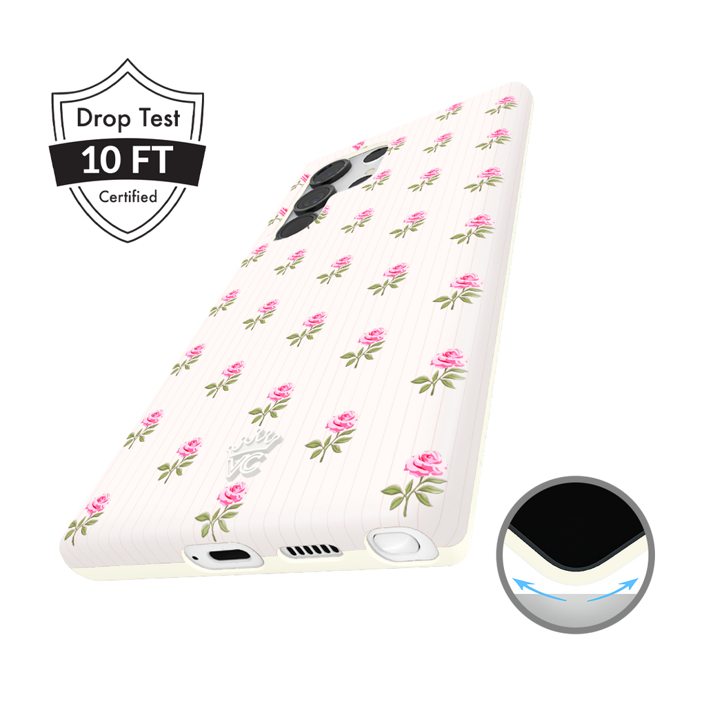 Pink Peony Floral Samsung Case