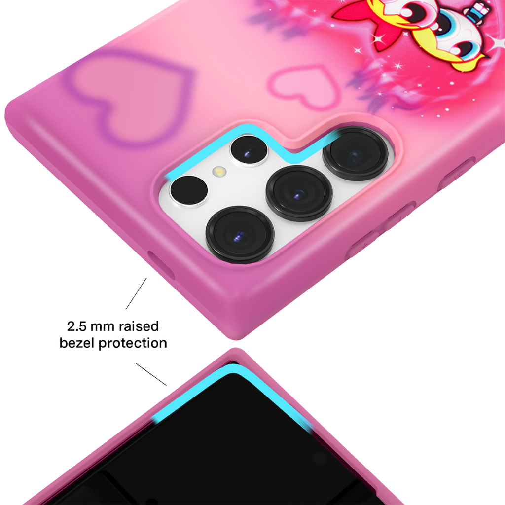 The Powerpuff Girls Airbrush Hearts Samsung Case