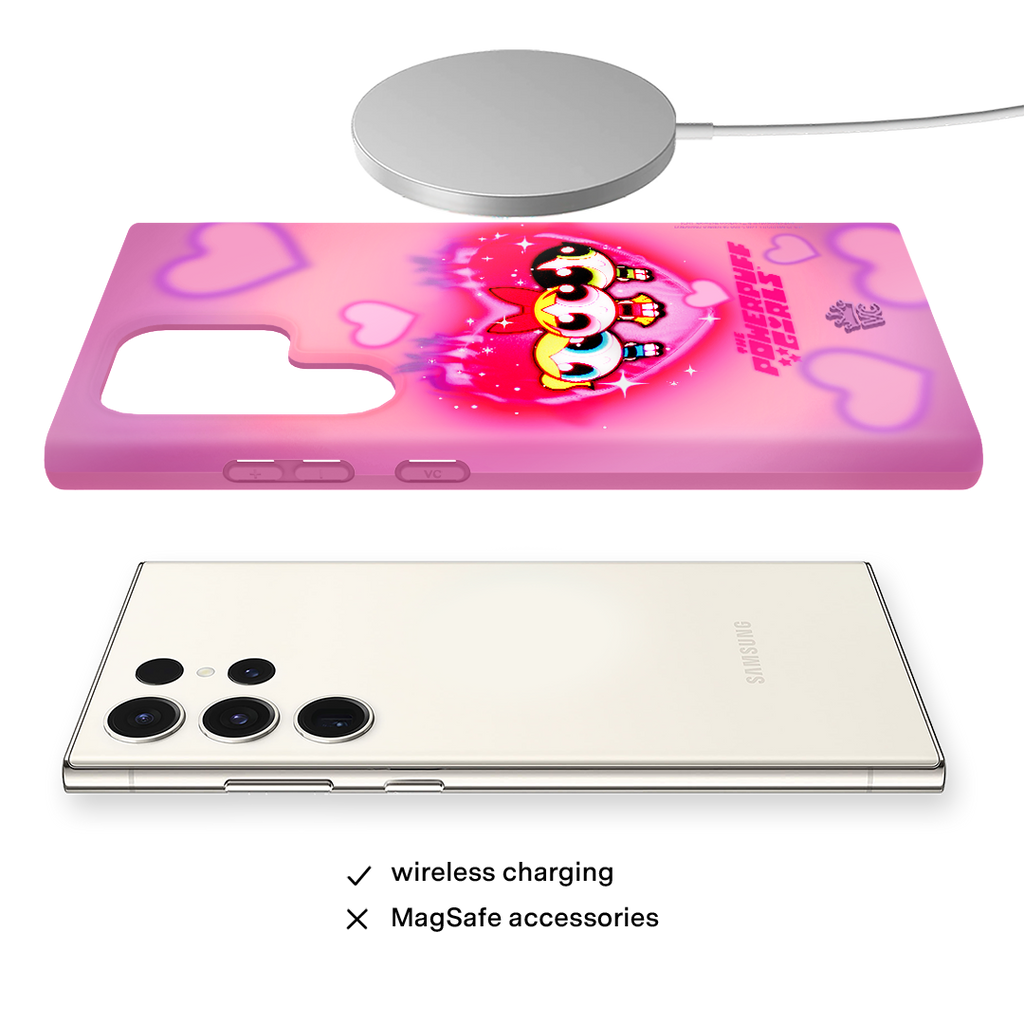 The Powerpuff Girls Airbrush Hearts Samsung Case