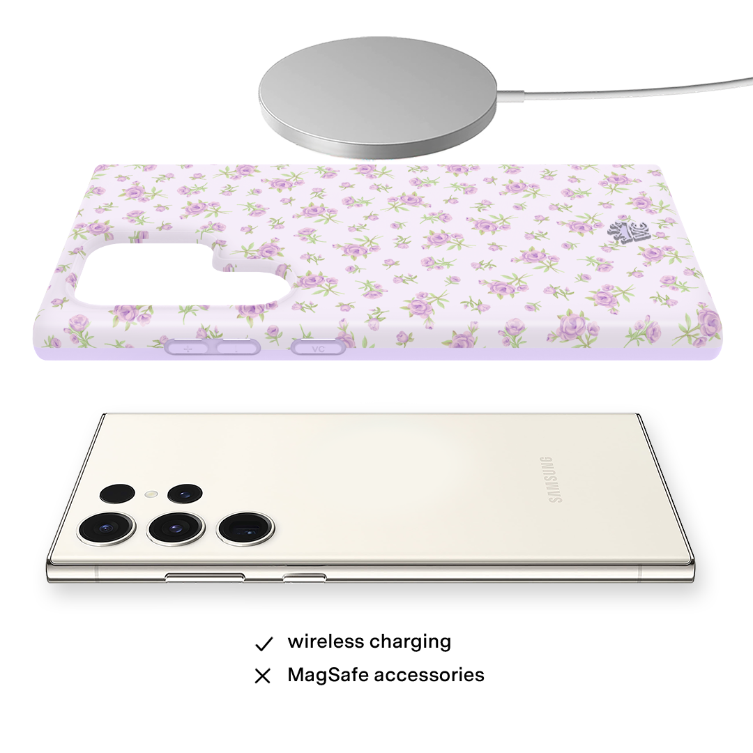 Dainty Lilac Floral Samsung Case