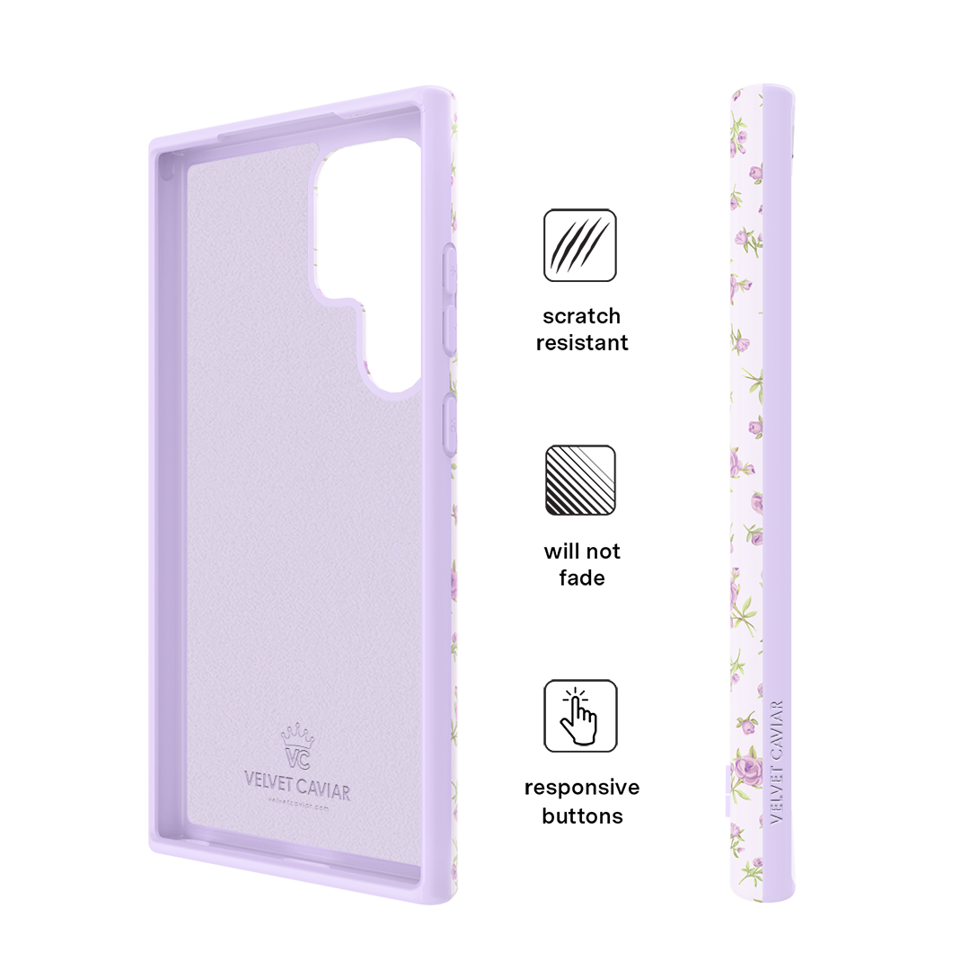 Dainty Lilac Floral Samsung Case