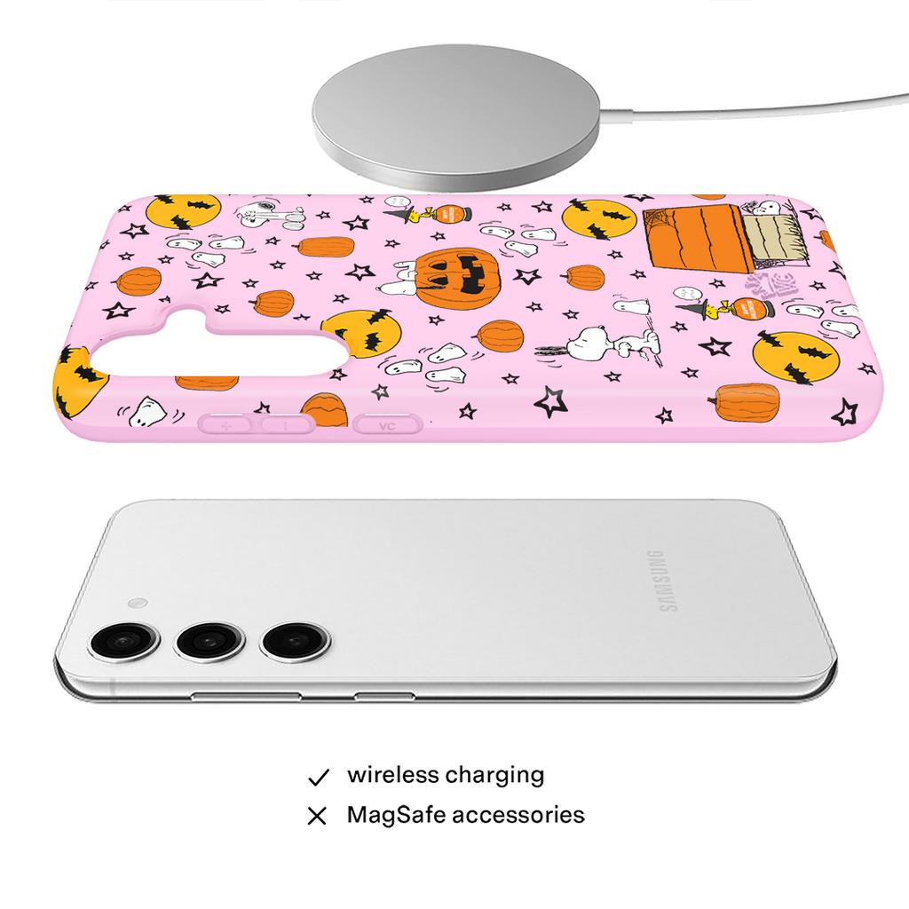 Snoopy Pink Pumpkins Samsung Case
