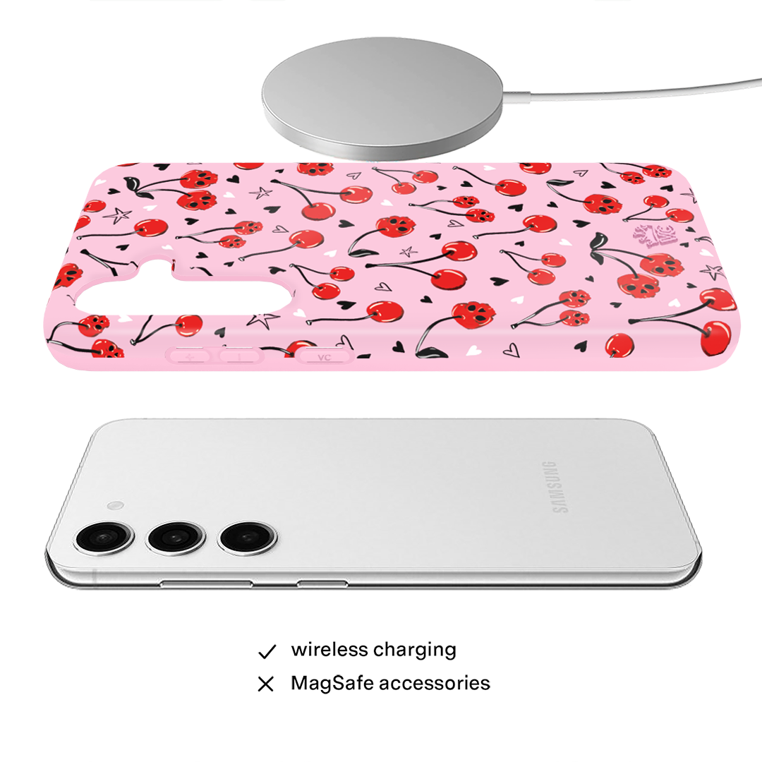 Sour Cherry Skulls Samsung Case
