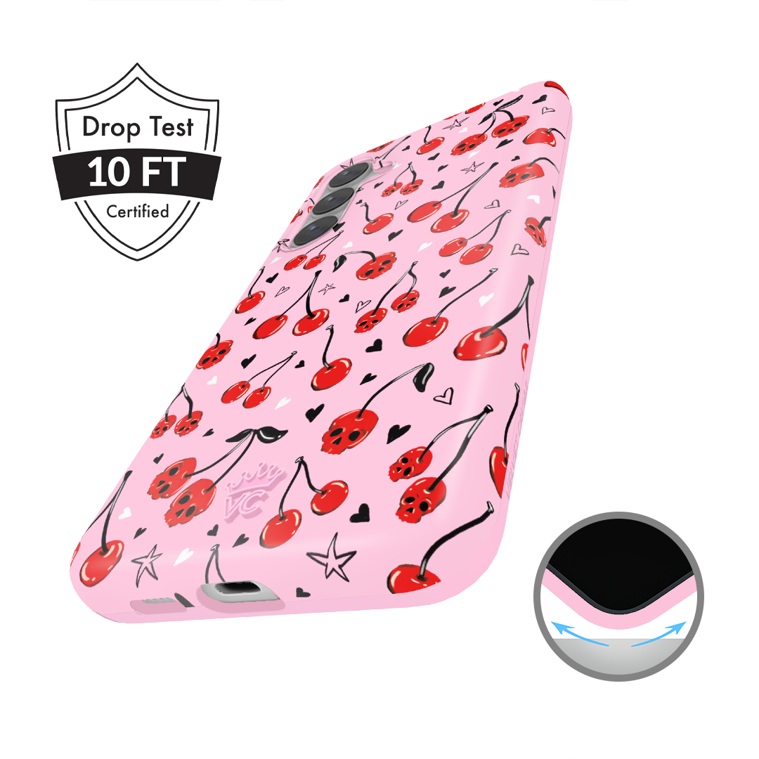 Sour Cherry Skulls Samsung Case