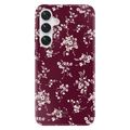 French Burgundy Floral Samsung Case