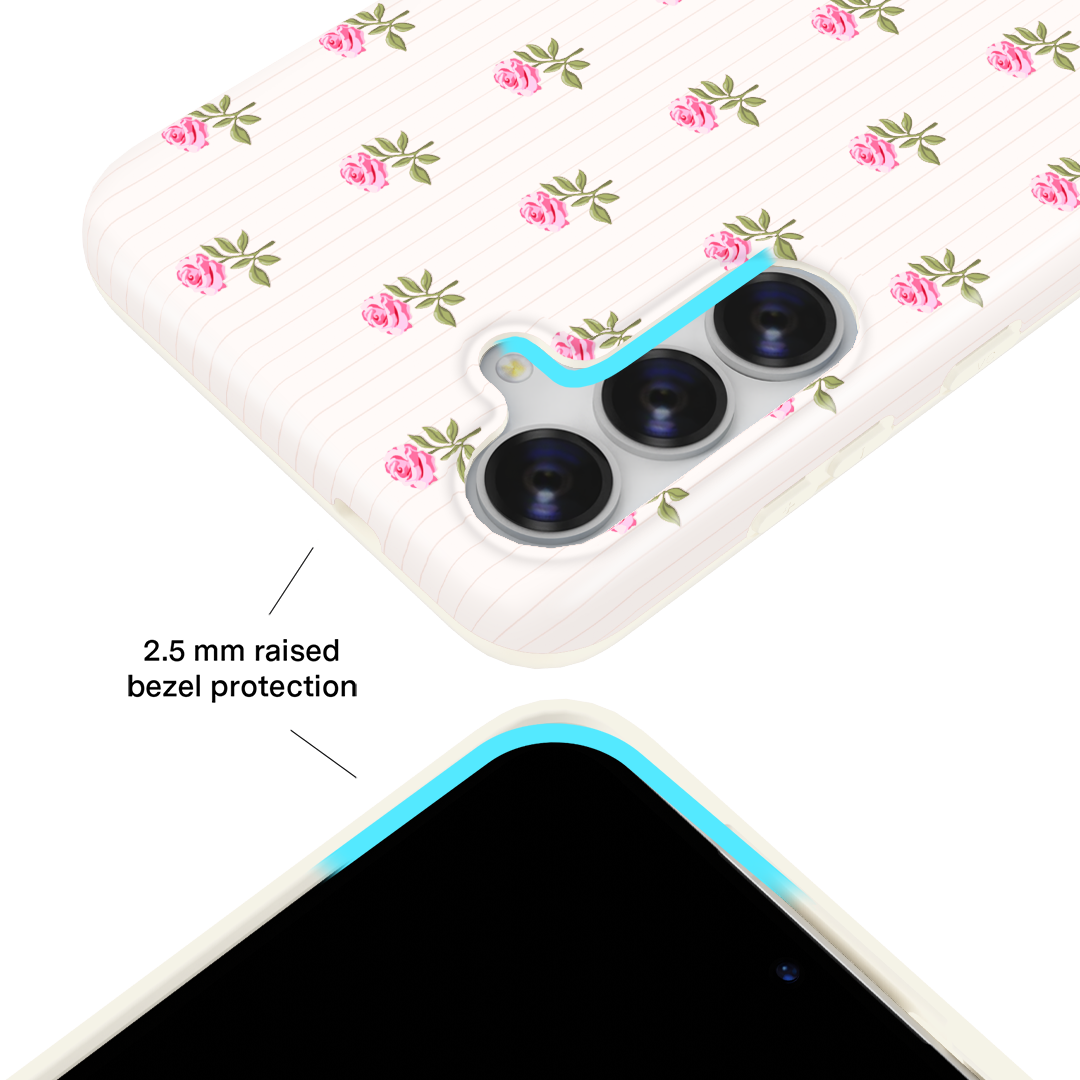 Pink Peony Floral Samsung Case