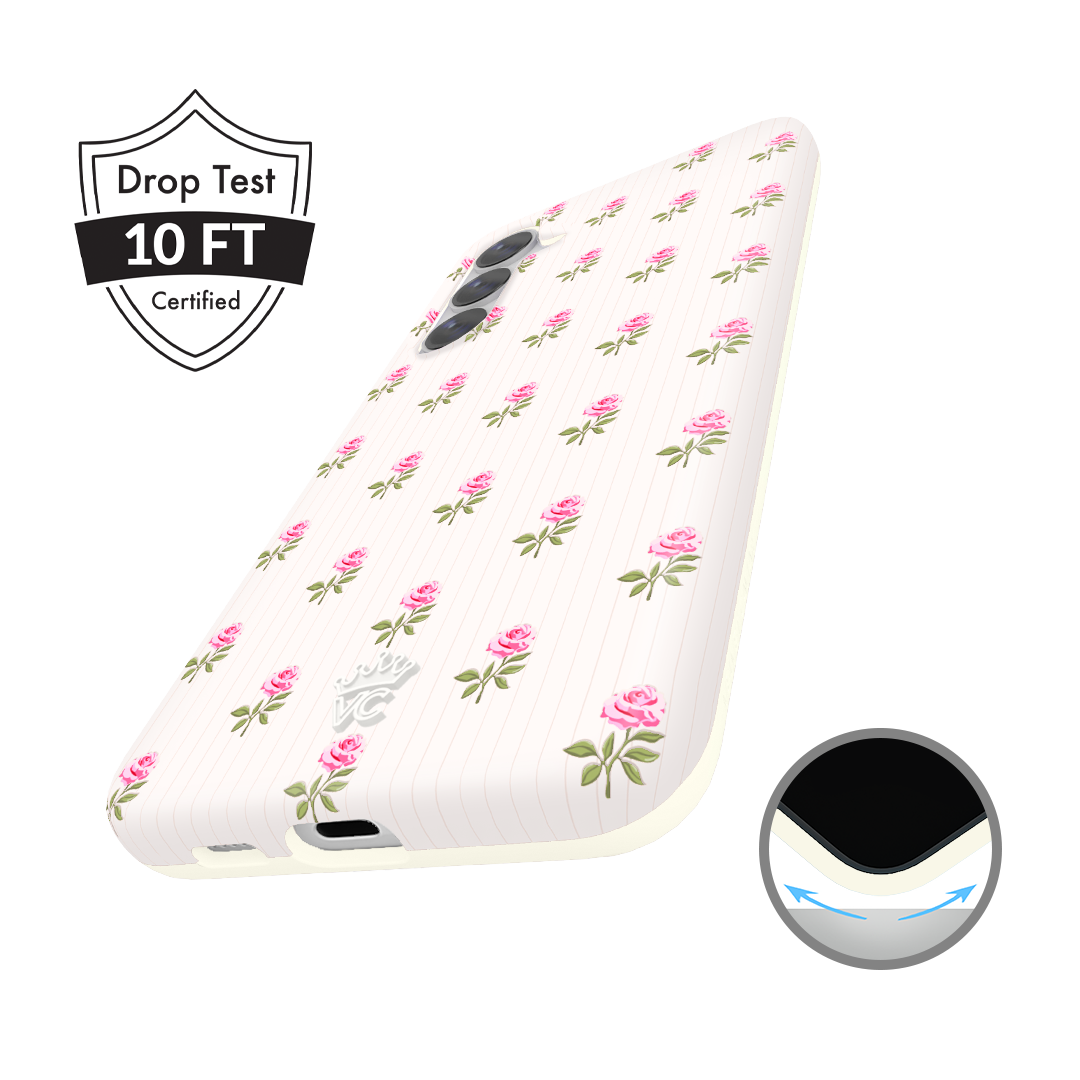 Pink Peony Floral Samsung Case