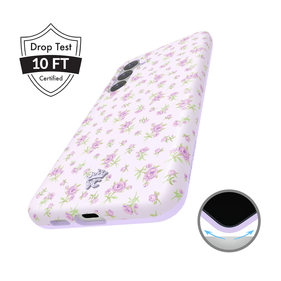 Dainty Lilac Floral Samsung Case