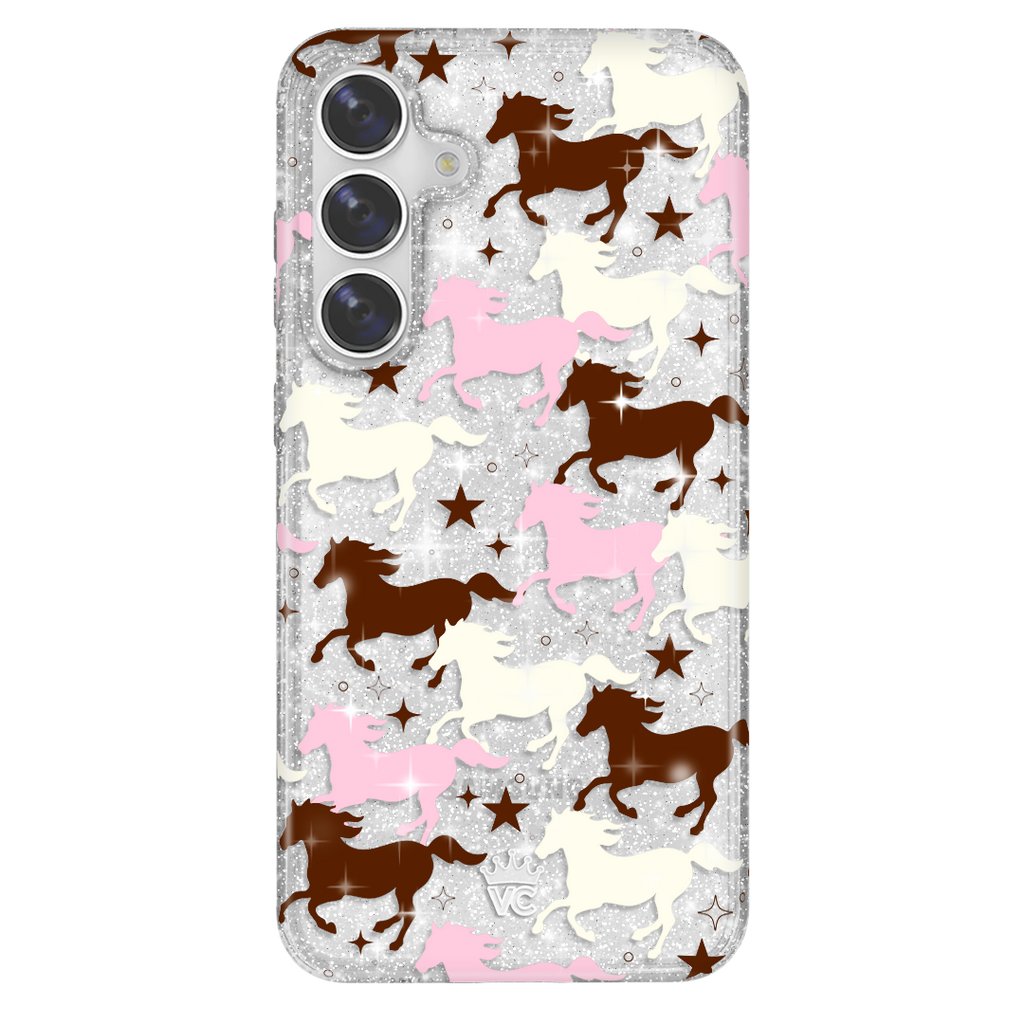Pink Pony Glitter Samsung Case