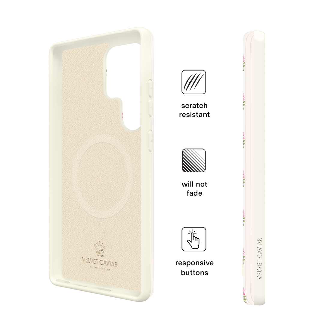 Pink Peony Floral Samsung Case