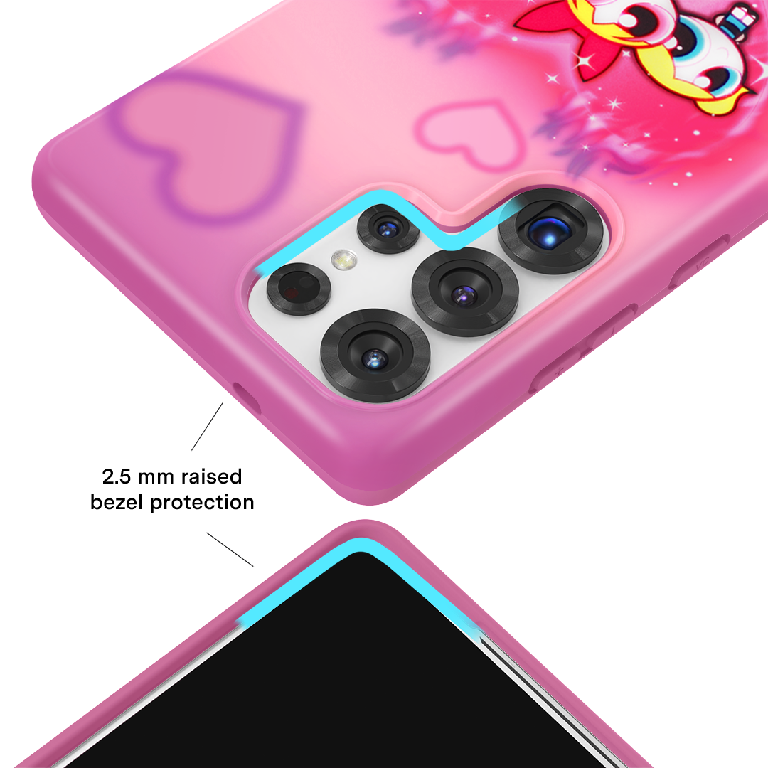 The Powerpuff Girls Airbrush Hearts Samsung Case