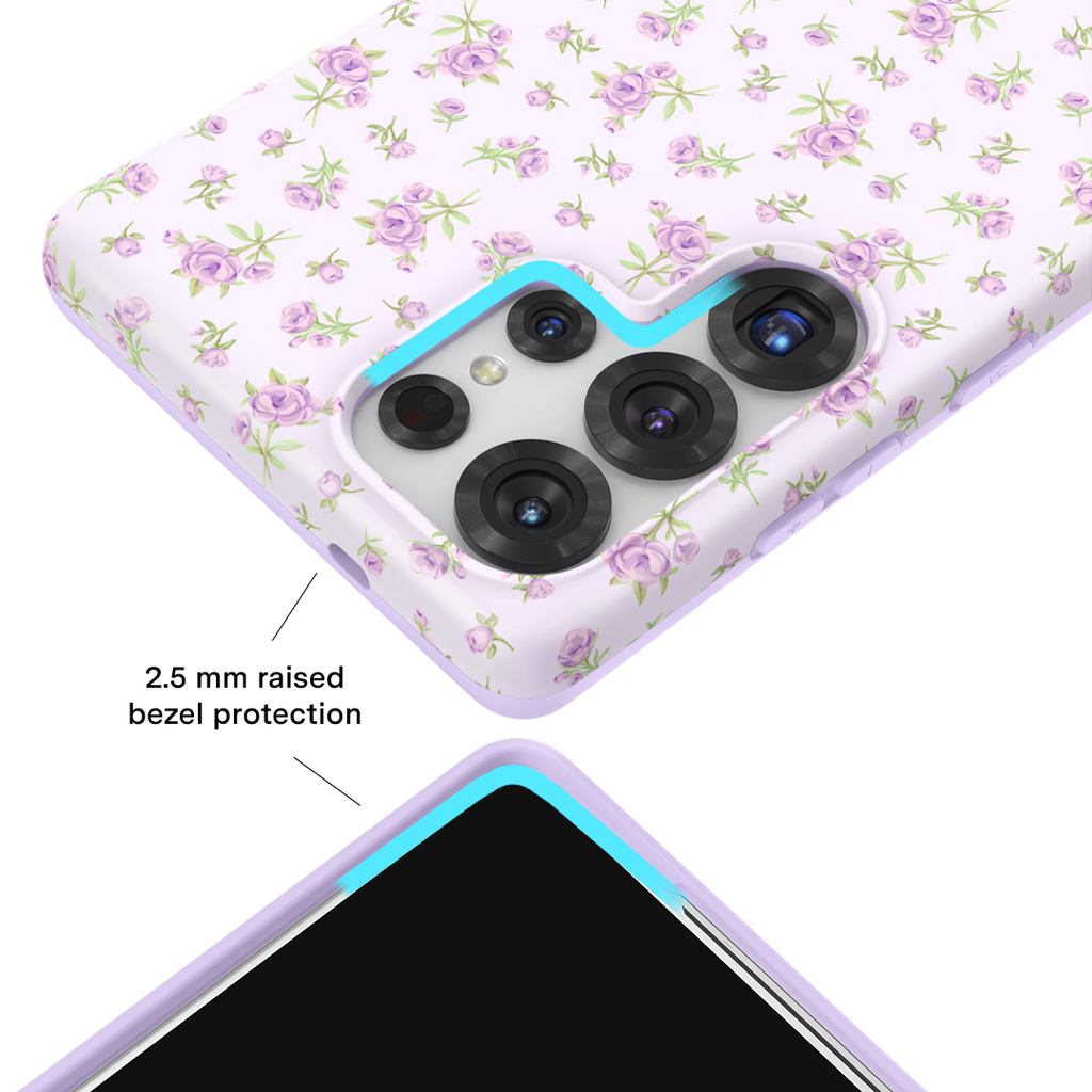 Dainty Lilac Floral Samsung Case