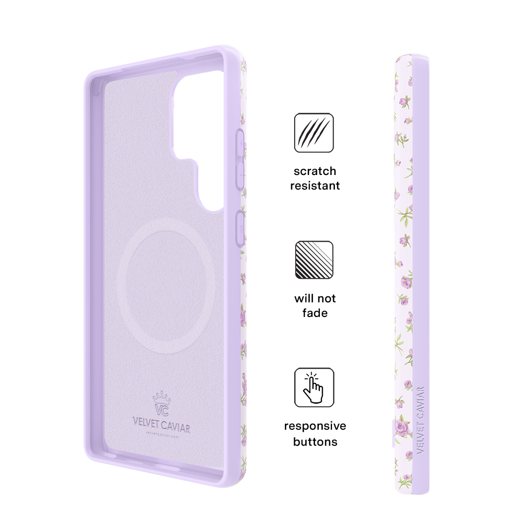 Dainty Lilac Floral Samsung Case